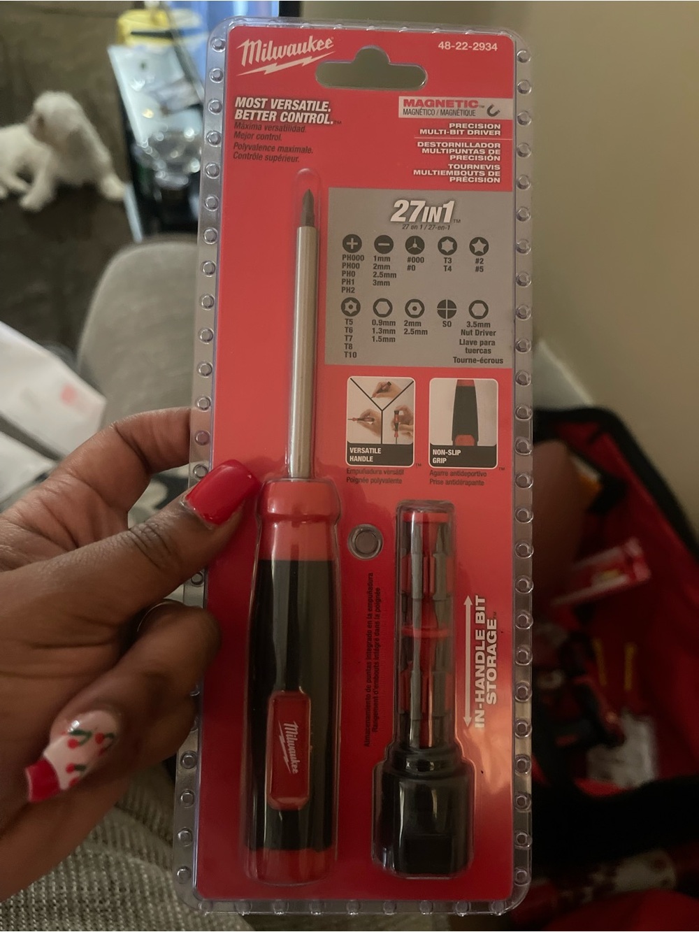 Milwaukee 27-in-1 Magnetic Multi-Bit Screwdriver – Red/Black